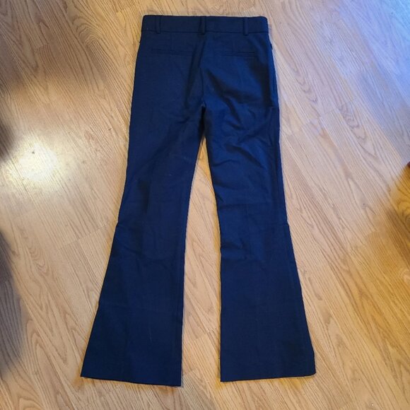NEW NWOT! FRAME DENIM LE HIGH FLARE TROUSERS PANTS STRETCH COTTON TAILORED sz 4 - Picture 4 of 6